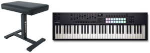 Novation LAUNCHKEY 61 MK4 61-Key USB MIDI Ableton Live Keyboard Controller+Bench