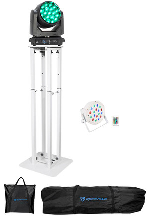 AMERICAN DJ American DJ Focus Flex L19 RGBL LED DMX Moving Head Light+Totem Stand+Up-Light 