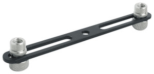  Rockville ACC-DM 1-to-2 Dual Mic Stand Adapter Bar with 5/8" and 3/8" Threading 