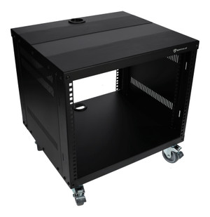 Rockville RR8U 8U Live Sound/Pro Recording Studio Rack Case w/Wheels + Hardware