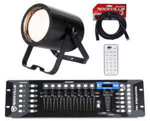 AMERICAN DJ American DJ COB CANNON WASH ST DW Par Wash Light+DMX Controller+Remote+Cable 