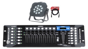 AMERICAN DJ American DJ FLAT PAR TW12 Dynamic Tri-White LED Par Wash Light+DMX Control+Cable 