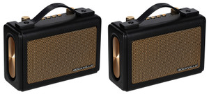 2 Rockville GlideTone Portable/Home Bluetooth Speakers w/Wireless Stereo Linking