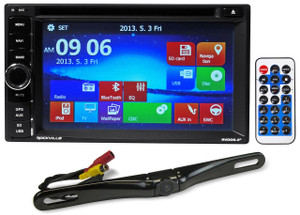 Rockville RVDG6.2 6.2"Car Navigation/DVD/Bluetooth Receiver+License Plate Camera