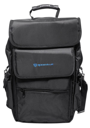 Rockville Carry Bag Backpack Case For Gemini Slate 4 DJ Controller