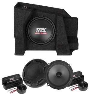 10" Sub+Amp+Speakers For 2007-15 Chevy Silverado/GMC Sierra 1500/2500 Double Cab