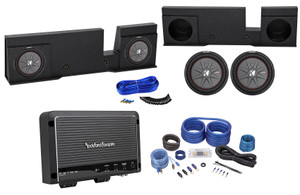 Kicker 12" Subwoofers+Amplifier+Sub Enclosure For 04-08 Ford F150 Xcab SuperCrew