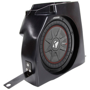 10" COMPRT Kicker Subwoofer+Center Console Enclosure For 97-06 Jeep Wrangler TJ