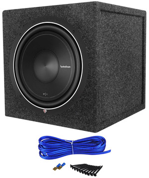 Rockford Fosgate Punch P1S2-12 12" 500w 2 Ohm Subwoofer+Sealed Sub Enclosure Box