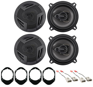 Rockville 5.25" Front+Rear Factory Speaker Replacement For 98-01 Ford Explorer
