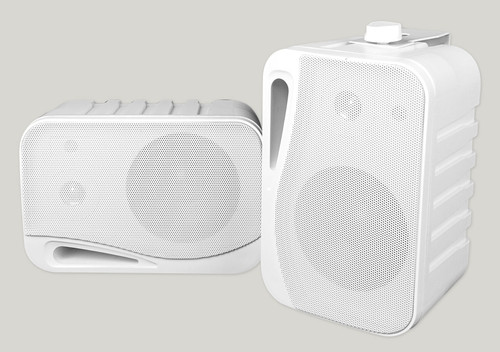 Pair Rockville HP4S-8 4" Outdoor/Indoor Home Theater Speakers w/ Swivel Bracket