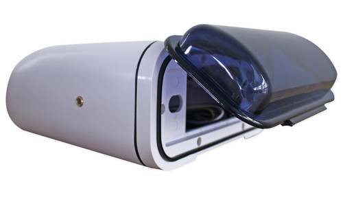 Marine Boat Waterproof Gimbal Housing in White for Power Acoustik MCD-51B Player