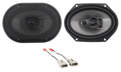 Front Rockville 6x8" Factory Speaker Replacement Kit For 93-97 Mazda MX6