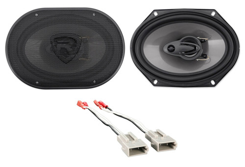 Front Rockville 6x8" Factory Speaker Replacement Kit For 2001-2011 Mazda Tribute