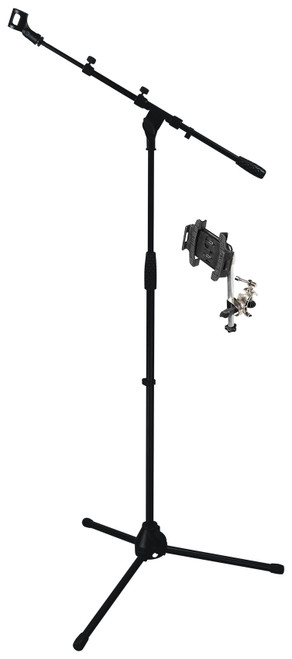 Rockville Karaoke Performance Mic Stand w/ Boom+Smartphone/Tablet/iPad Mount