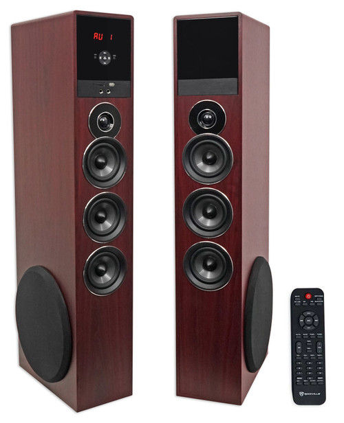 Tower Speaker Home Theater System w/Sub For Sony X800E Television TV-Wood