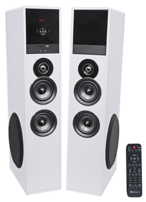 Tower Speaker Home Theater System+8" Sub For Westinghouse Television TV-White