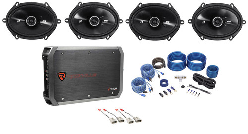 Kicker 6x8" Factory Speaker Replacement Kit+4-Ch Amp For 95-97 Ford Explorer