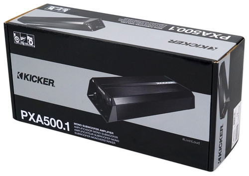 Kicker 42PXA500.1 500 Watt Mono Amplifier + 10