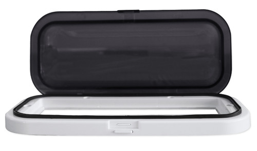 Rockville RWSG3W Universal Marine/Boat Receiver Splash Guard Housing Case White