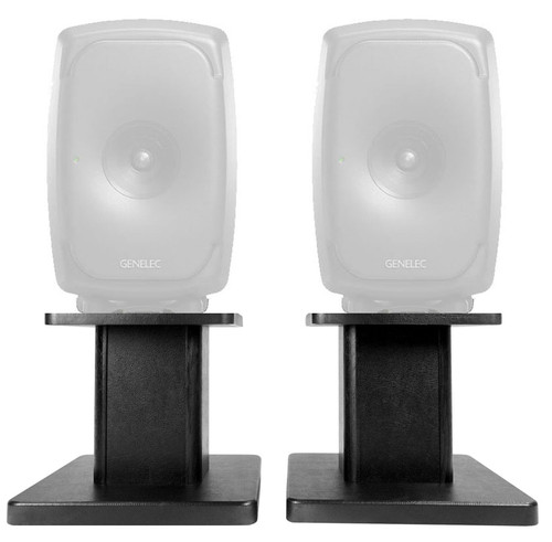 Rockville 8‚Äù Black Studio Monitor Speaker Stands For Genelec 8331 SAM
