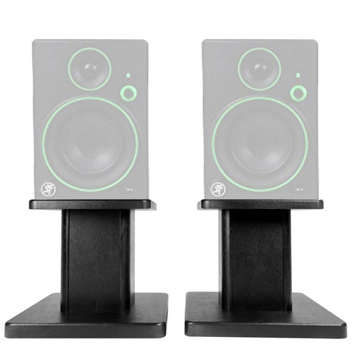 Rockville 8‚Äù Black Studio Monitor Speaker Stands For Mackie CR4BT Monitors