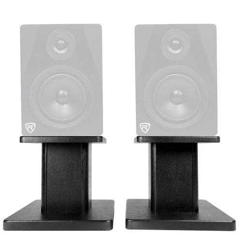 Rockville 8‚Äù Black Studio Monitor Speaker Stands For Rockville APM5B