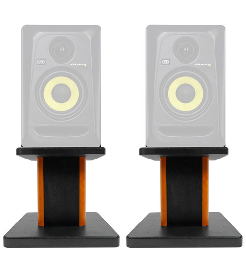 Rockville 8” Wood Studio Monitor Speaker Stands For KRK ROKIT 4 G3 Monitors