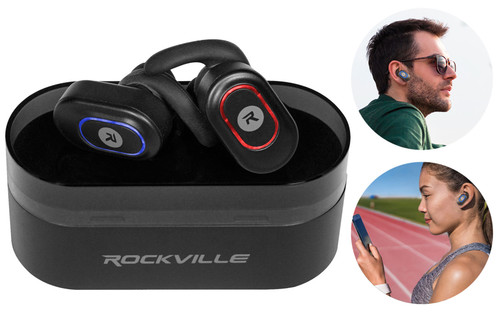 Rockville Irock Bluetooth EarBuds Earphones+Mic For BTH5 ONEPLUS 6 Phone