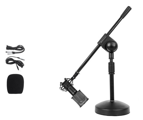 Rockville RCM01 PC Gaming Twitch Stream Microphone Mic+Shock Mount+Boom Stand