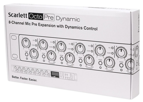 Focusrite Scarlett OctoPre Dynamic 8-Channel Microphone Mic Preamp+ADAT 192 kHz