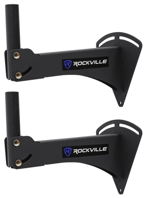 Pair Rockville Adjustable PA Wall Mount Brackets for Behringer B108D Speakers