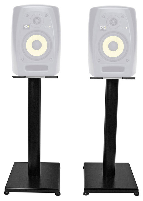 Rockville 21‚Äù Black Steel Studio Monitor Speaker Stands For KRK VXT-8 Monitors