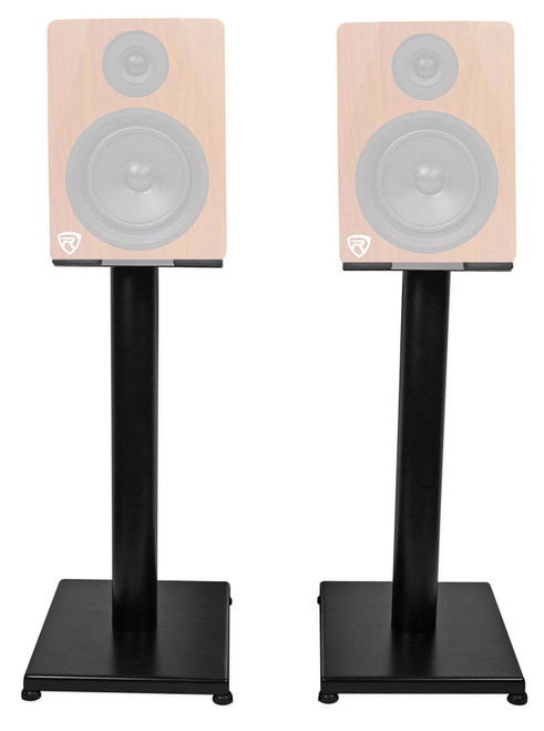 Rockville 21‚Äù Black Steel Studio Monitor Speaker Stands For Rockville APM6C