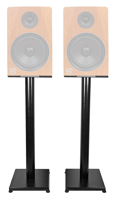 Rockville 29" Black Steel Studio Monitor Speaker Stands For Rockville APM8C