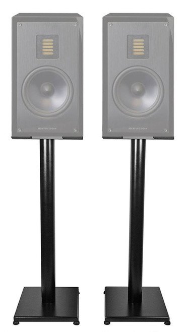Pair Black 29" Steel Speaker Stands For Pair MartinLogan LX16 Bookshelf Speakers