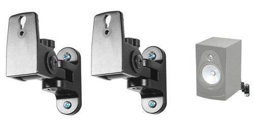 Pair Hidden Wall Mount Swivel Brackets For Energy CB-20 Bookshelf Speakers