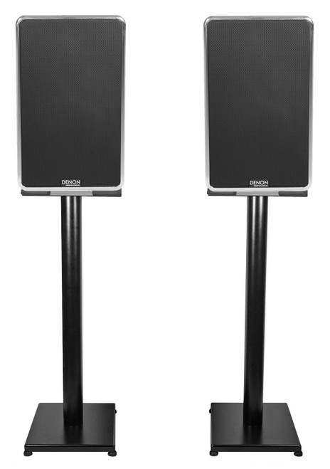 Pair Denon DN-508S 8" 220w RMS 3Way Studio Reference Monitor Speakers+29" Stands