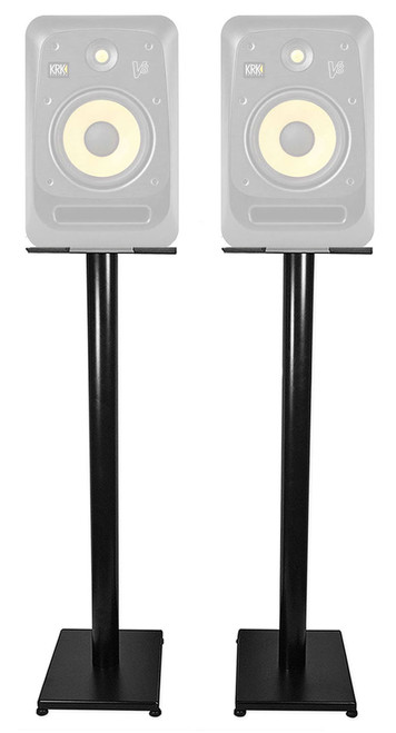 Rockville 37‚Äù Black Steel Studio Monitor Speaker Stands For KRK V8 S4 Monitors