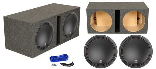 (2) MTX 9515-22 15" 3000 Watt RMS Car Audio Subwoofers+Vented Sub Box Enclosure