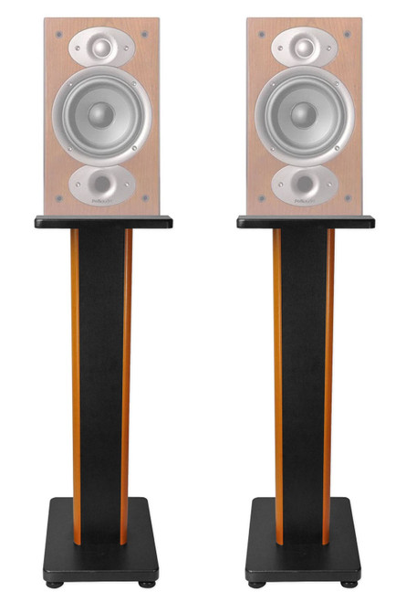 Pair 28" 2-Tone Speaker Stands For Polk Audio RTI A3 Bookshelf Speakers