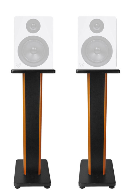 (2) Rockville 28" 2-Tone Studio Monitor Speaker Stands For Rockville DPM8W