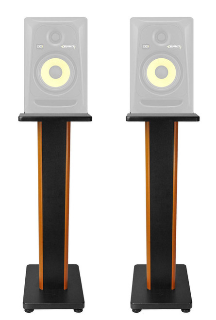 (2) Rockville 28" 2-Tone Studio Monitor Speaker Stands For KRK ROKIT 5 G3