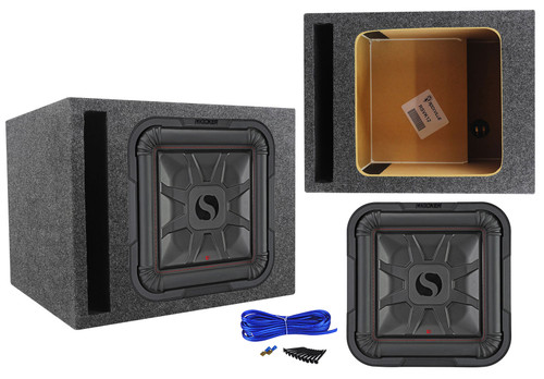KICKER 46L7T122 12" 1200 Watt L7T Subwoofer Solo-Baric Sub+Vented Sub Enclosure
