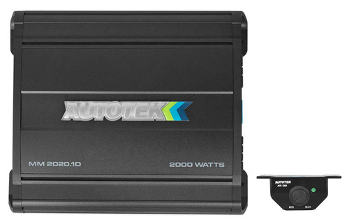 Autotek MM2020.1D 2000 Watt Mono Class D Car Amplifier 1 Ohm+Amp