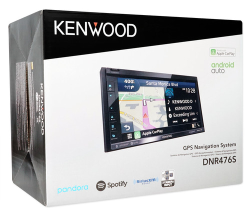 Kenwood DNR476S 6.8 Navigation/Android Auto/Carplay/Bluetooth  Receiver+Camera - Rockville Audio