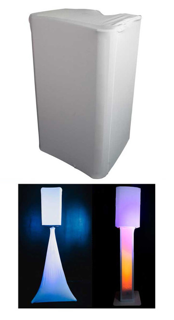 Rockville White 10 inch Slip Cover Scrim For Electro-Voice ELX200-10P PA DJ Speaker