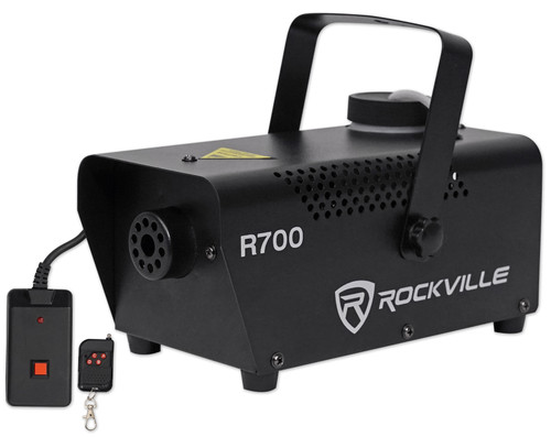 Rockville R700 Fog/ Smoke Machine w/ Remote Quick Heatup, Thick Fog!
