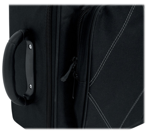 Rockville 61 Key Keyboard Case w/ Wheels+Trolley Handle For