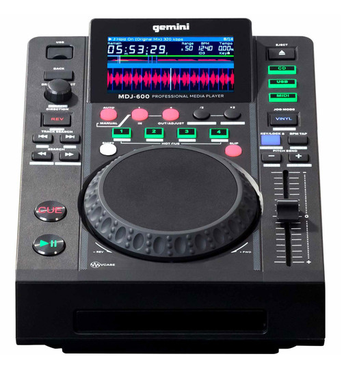 Gemini MDJ-600 USB/CD Media Player DJ MIDI Controller+